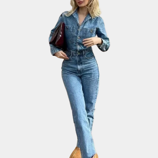 Chara - Stijlvolle Denim Jumpsuit