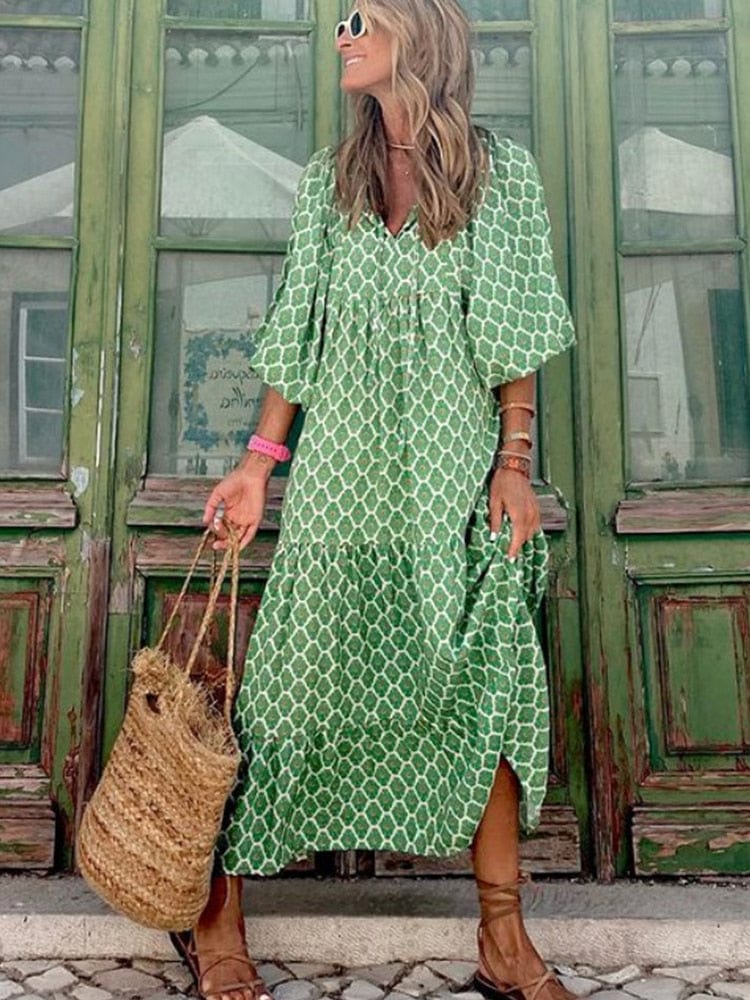 Eva - Bohemian Maxi Jurk