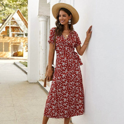 Nynke - Bloemen Midi Dress