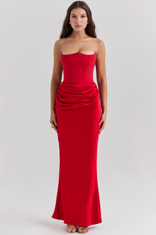 Kenna - Elegante Strapless Jurk