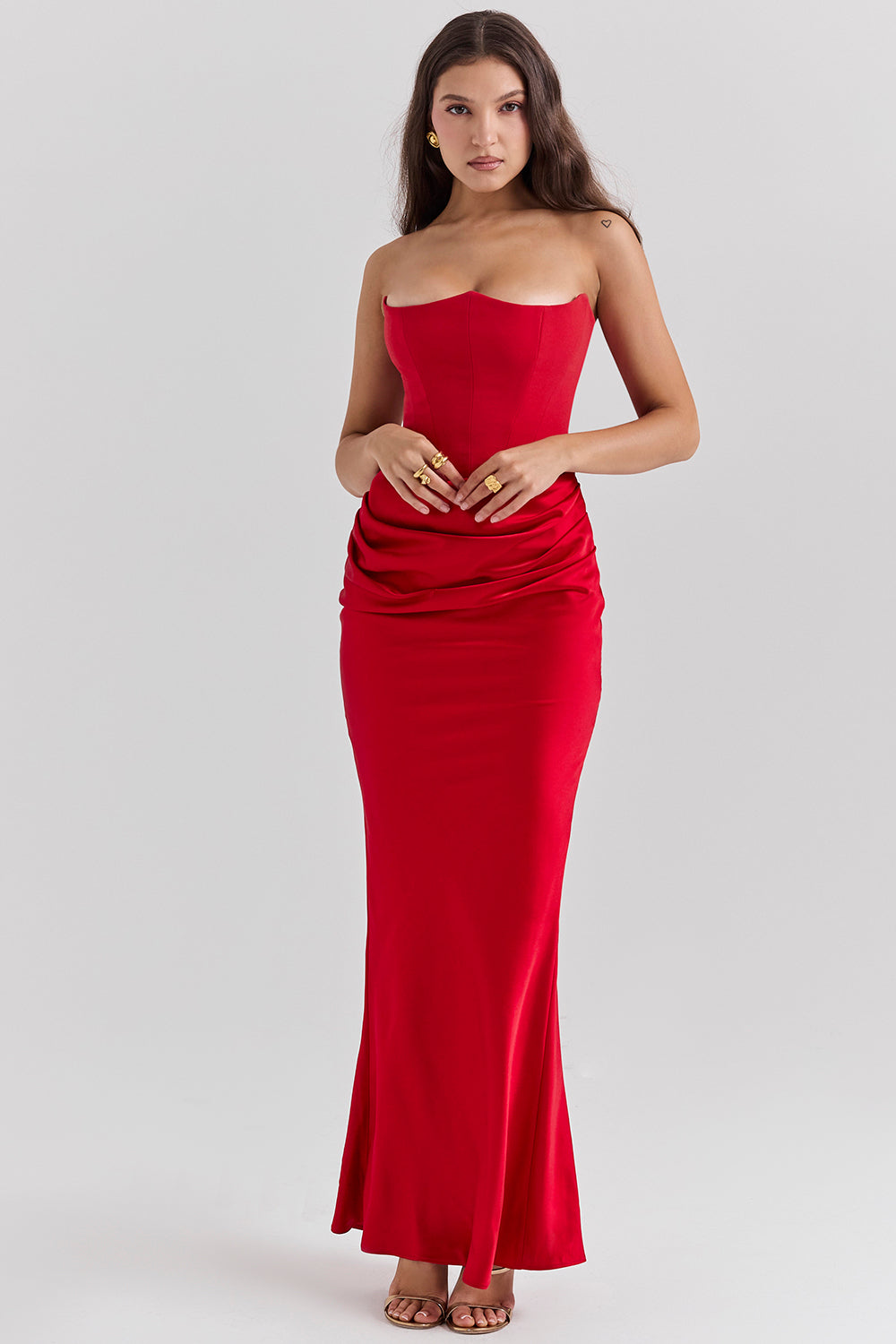 Kenna - Elegante Strapless Jurk