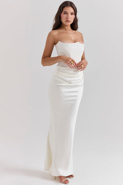 Kenna - Elegante Strapless Jurk