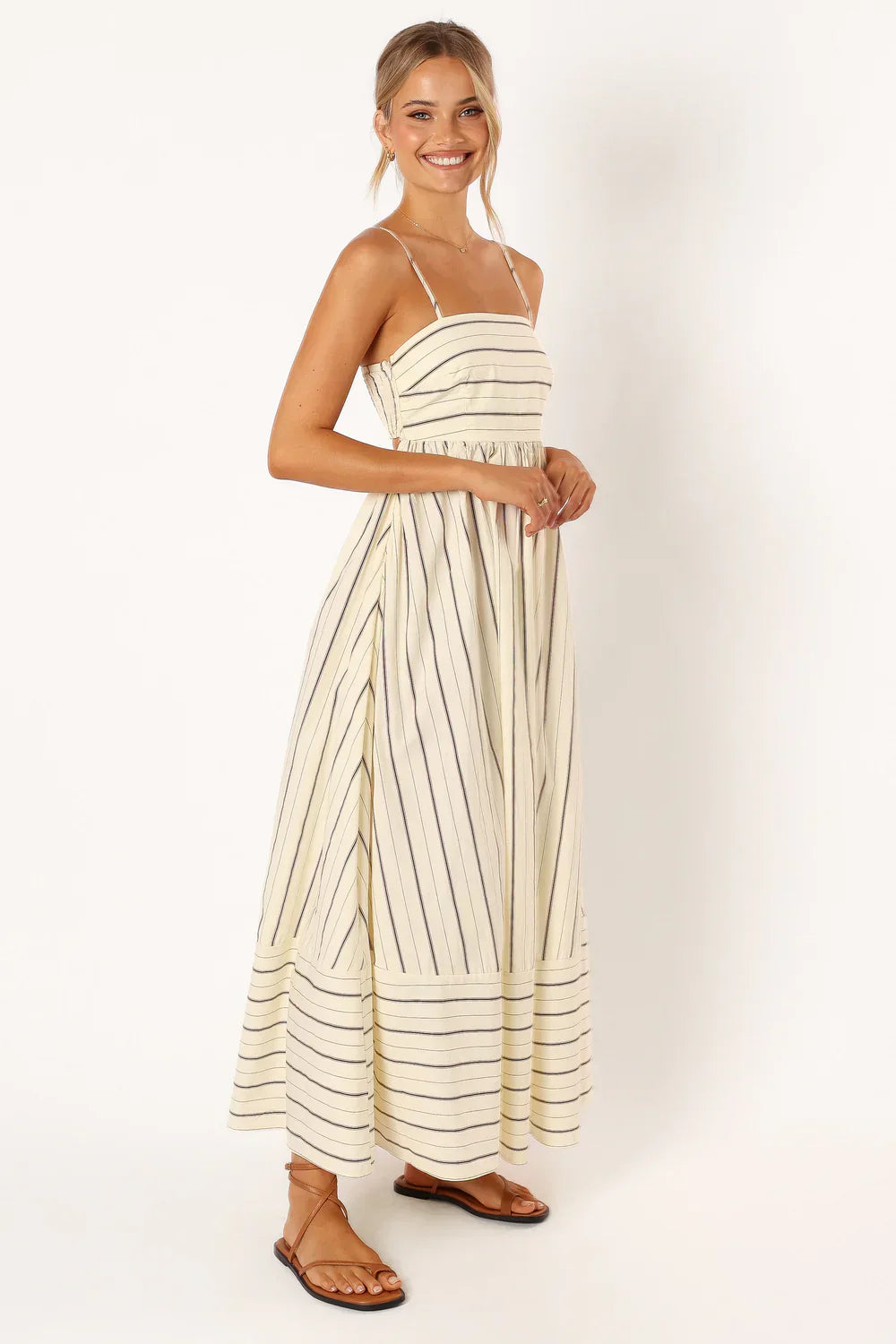 Talia - Gestreepte Maxi Jurk