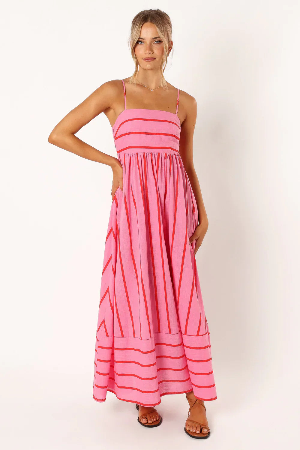 Talia - Gestreepte Maxi Jurk