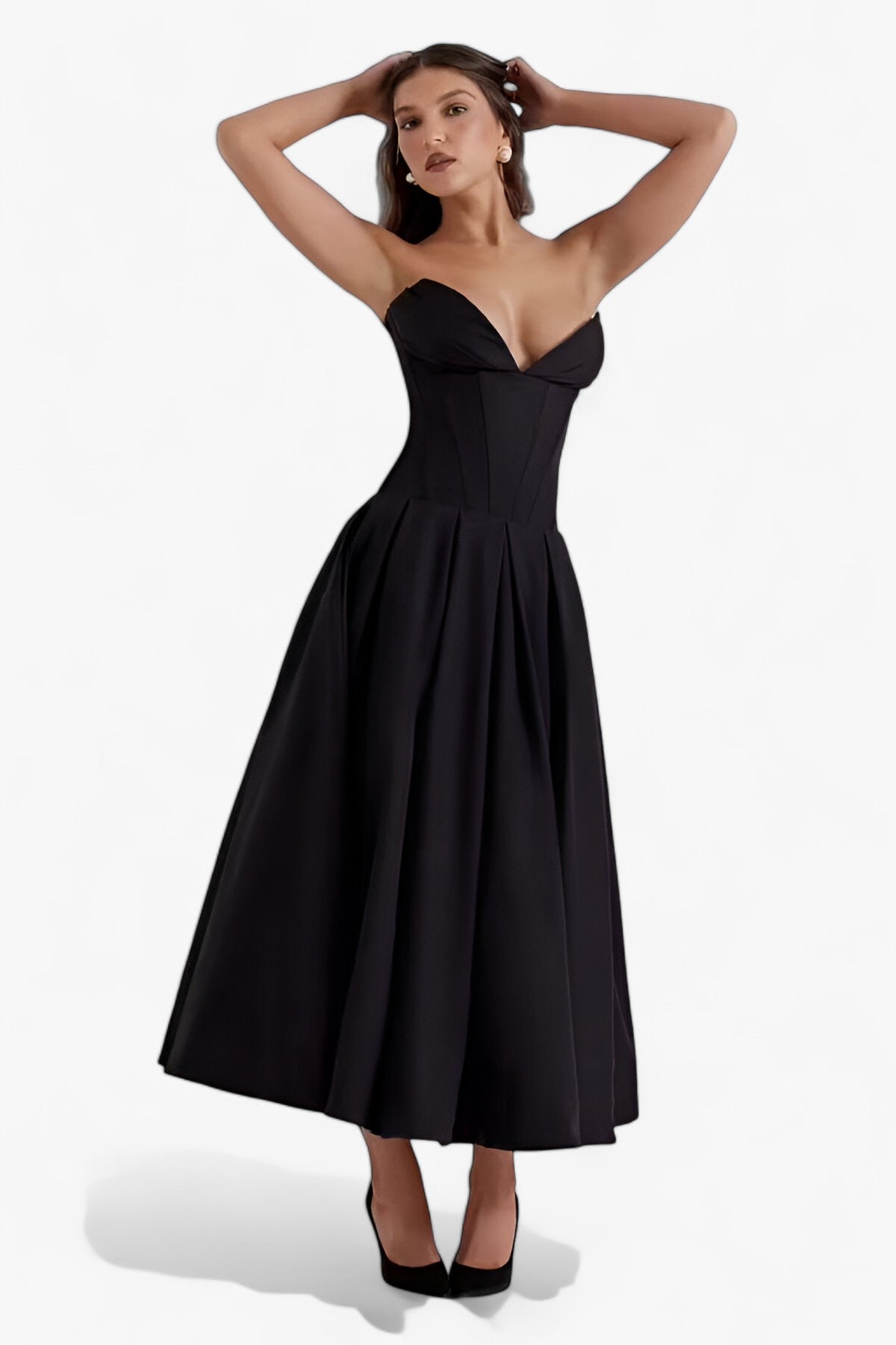 Zomer - Strapless Midi Jurk