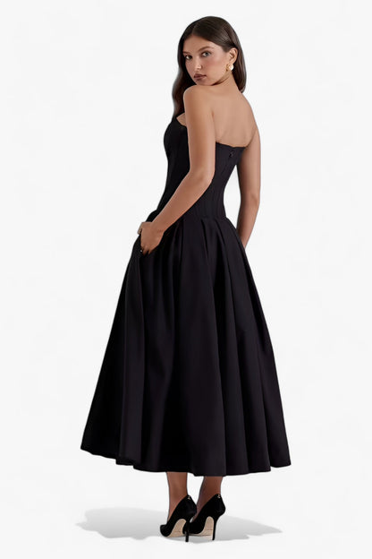 Zomer - Strapless Midi Jurk