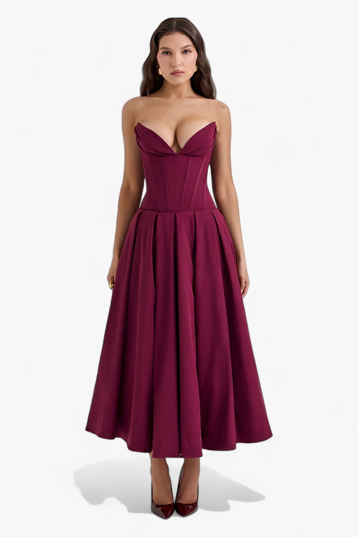 Zomer - Strapless Midi Jurk