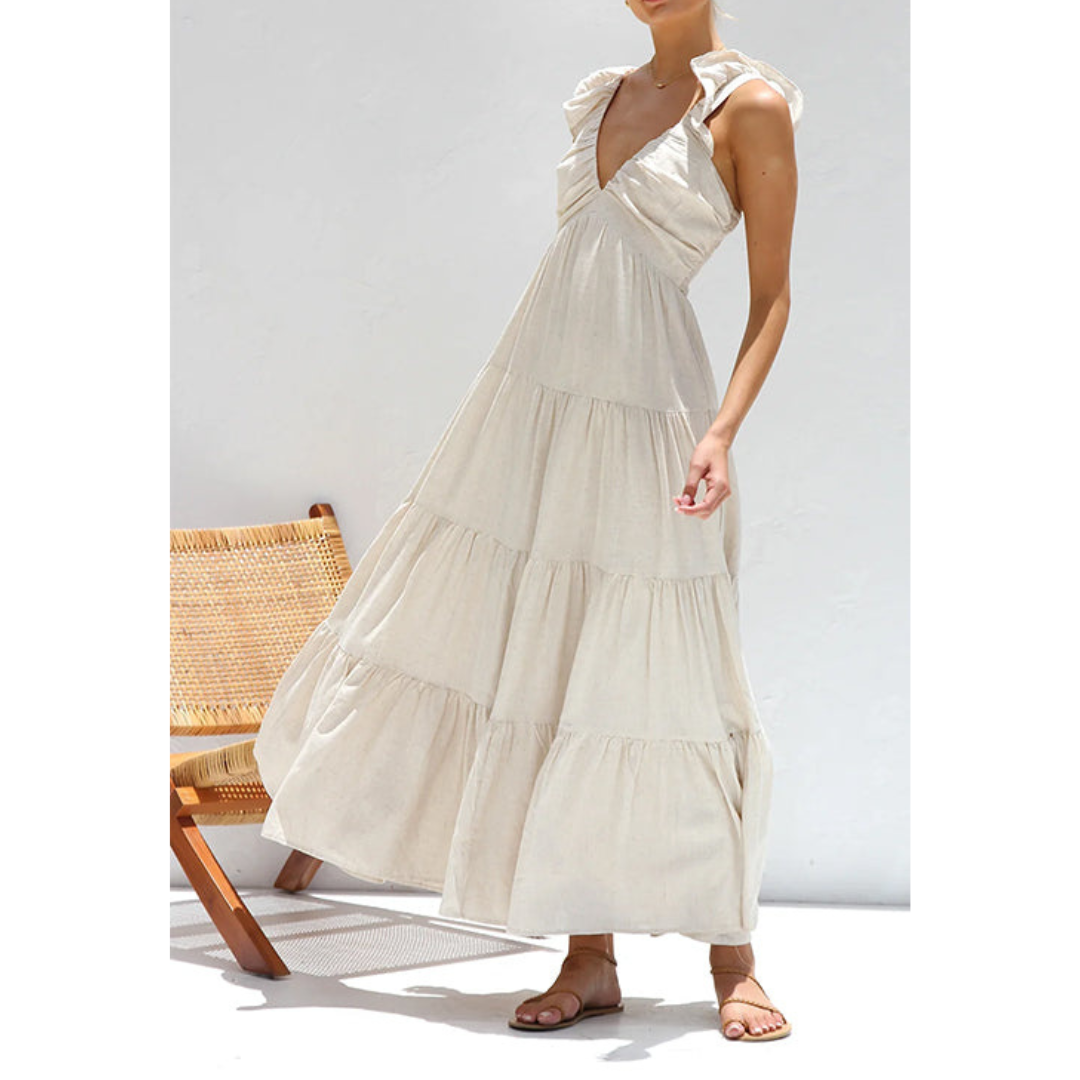 Rosabelle - Ruches Maxi Jurk